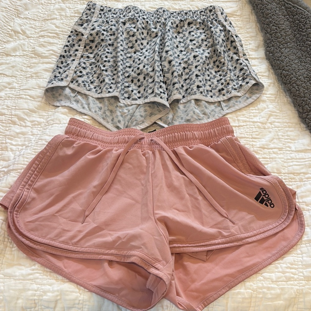 Adidas Pink & GapFit shorts XS read descrip